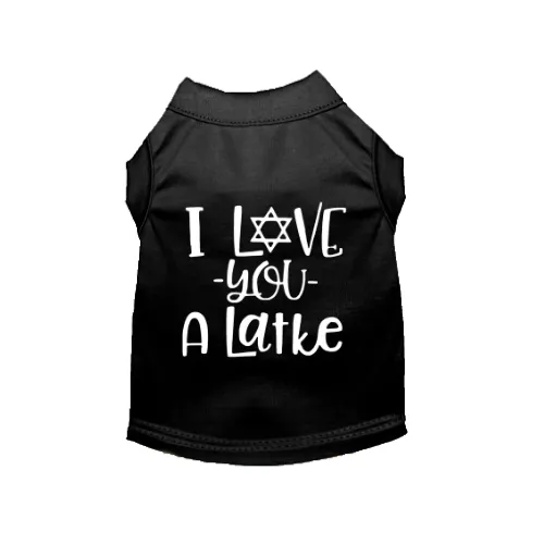Te amo un latke - Vestido/camiseta de Hanukkah