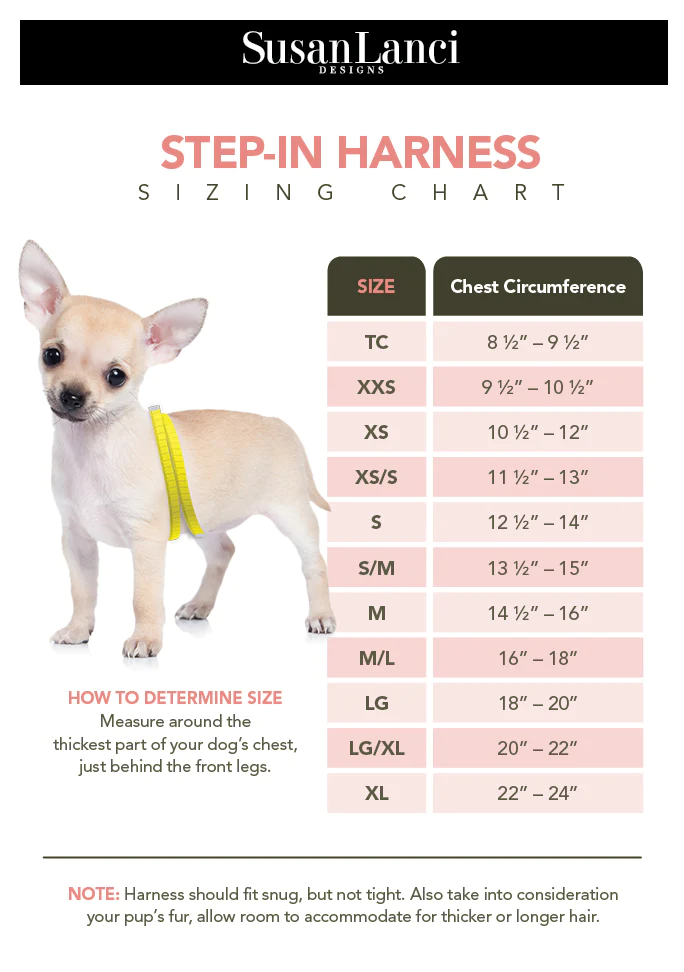 Arnés Minnie Double Nouveau Bow Step In de Susan Lanci Designs