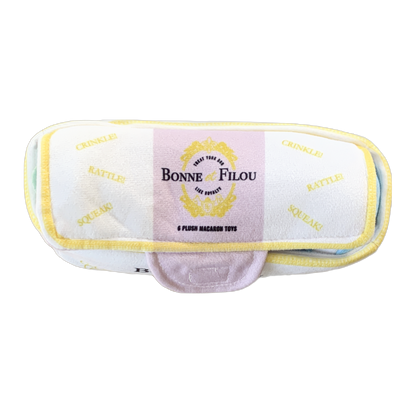 Juguetes grandes de peluche macarrones con sonido para perros