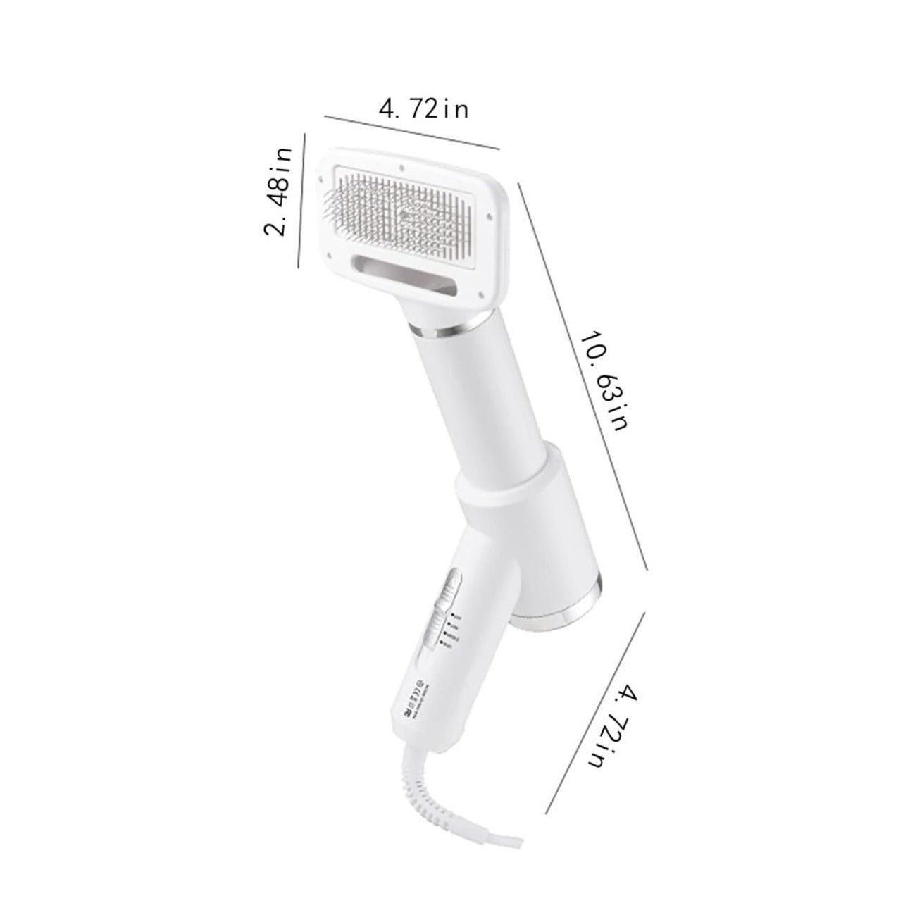 2-In-1 Electronic Pet Brush & Portable Fur Dryer