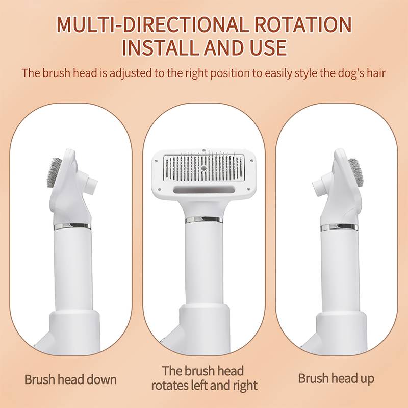 2-In-1 Electronic Pet Brush & Portable Fur Dryer