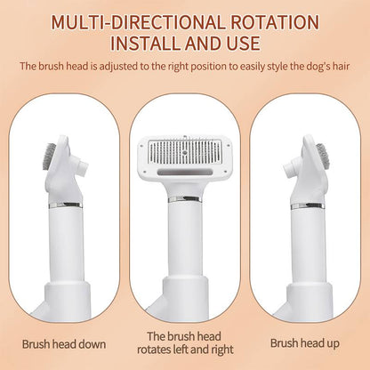 2-In-1 Electronic Pet Brush & Portable Fur Dryer