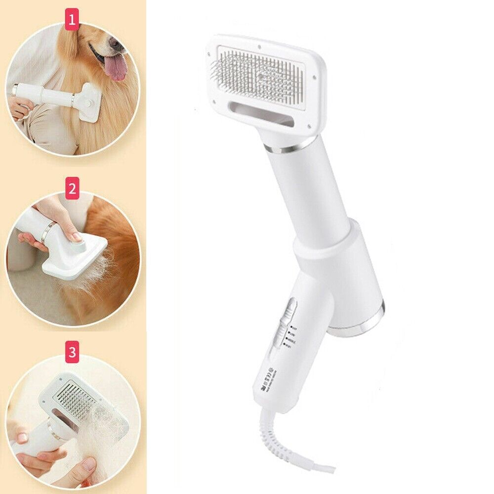 2-In-1 Electronic Pet Brush & Portable Fur Dryer