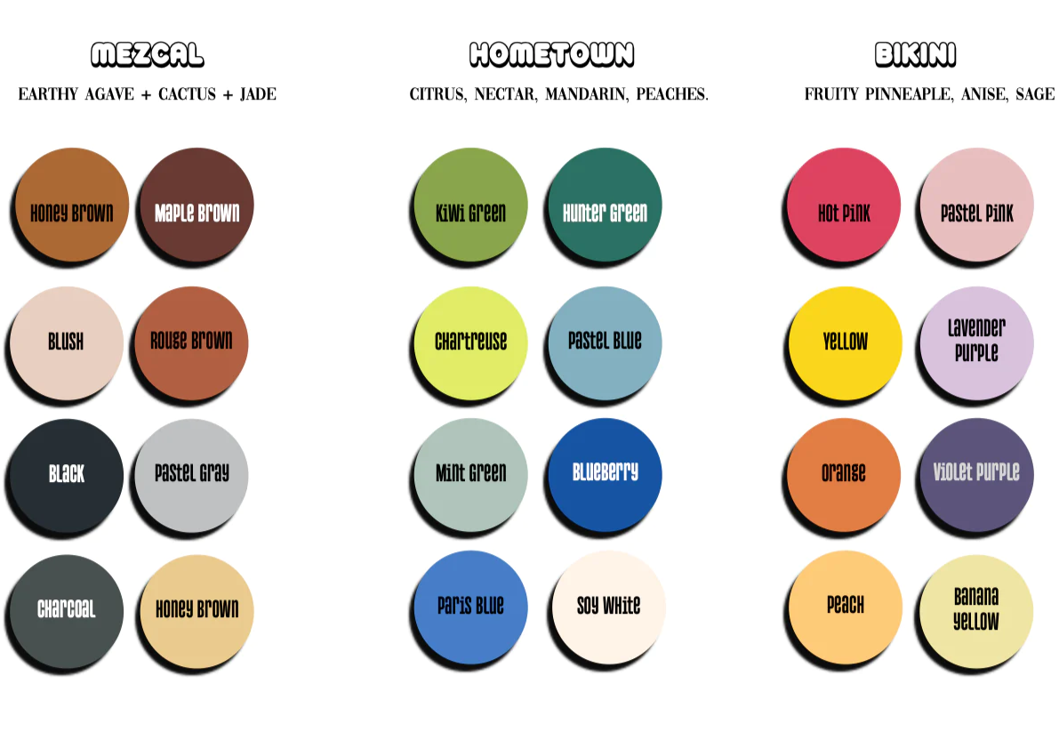 Colección de velas de caniche