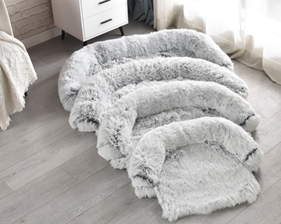 Ultra Calming Plush Dog Sofa Bed