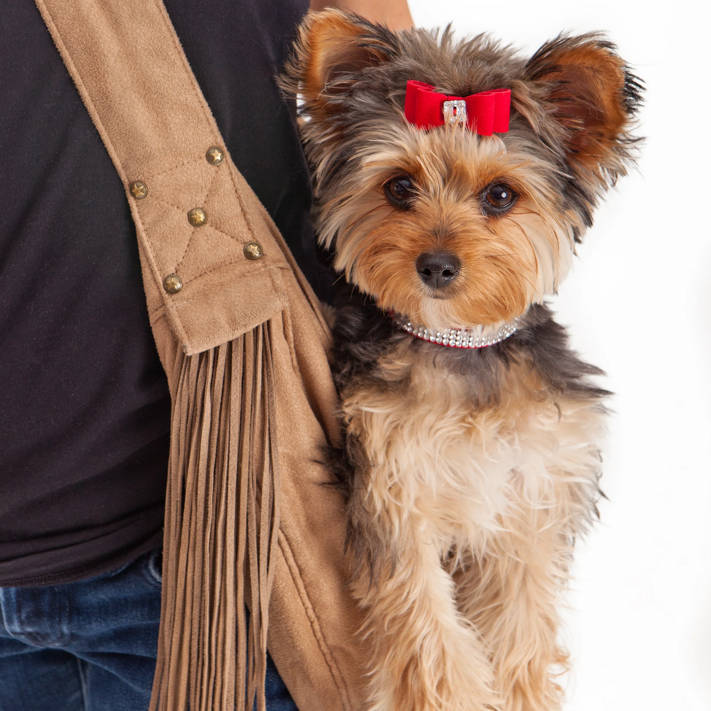 Susan Lanci Designs 3 Row Giltmore Crystals Collar