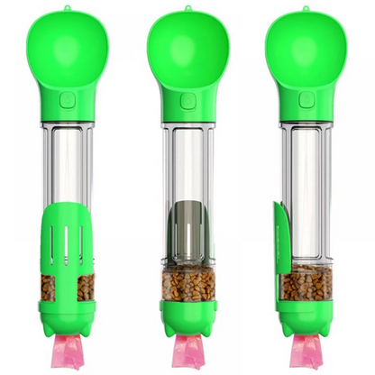 Botella de agua de viaje legendaria 5 en 1 para perros