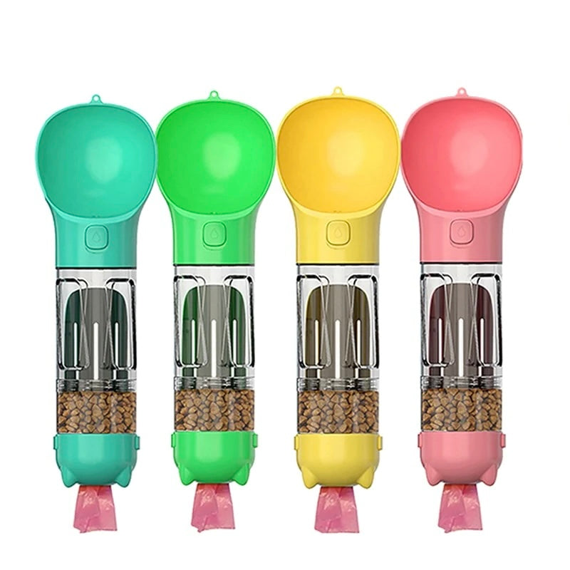 Botella de agua de viaje legendaria 5 en 1 para perros