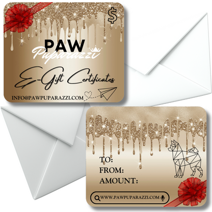 Tarjeta de regalo electrónica PAW PUPARAZZI