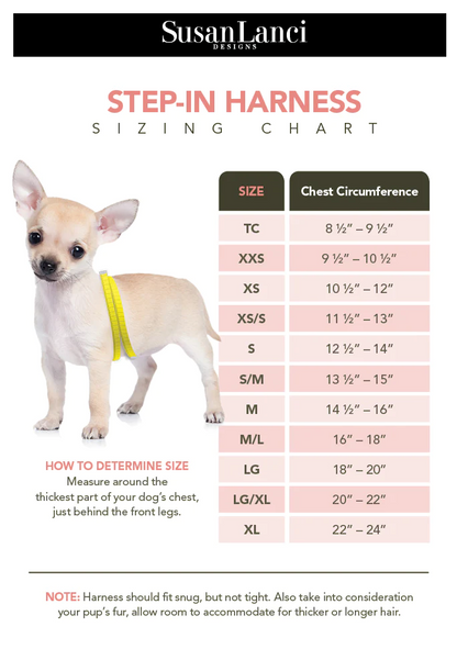 Arnés Minnie Double Nouveau Bow Step In de Susan Lanci Designs