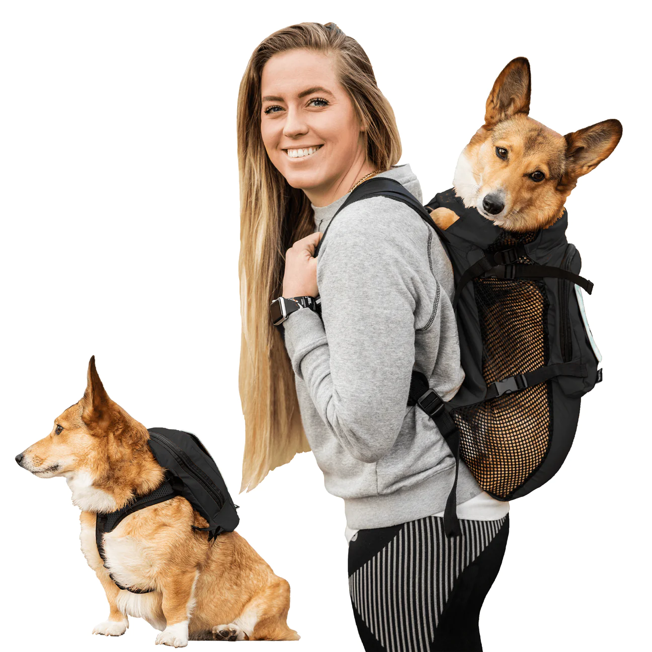 Arnés para caminar y mochila de almacenamiento (K9 - hasta 13.6 kg)