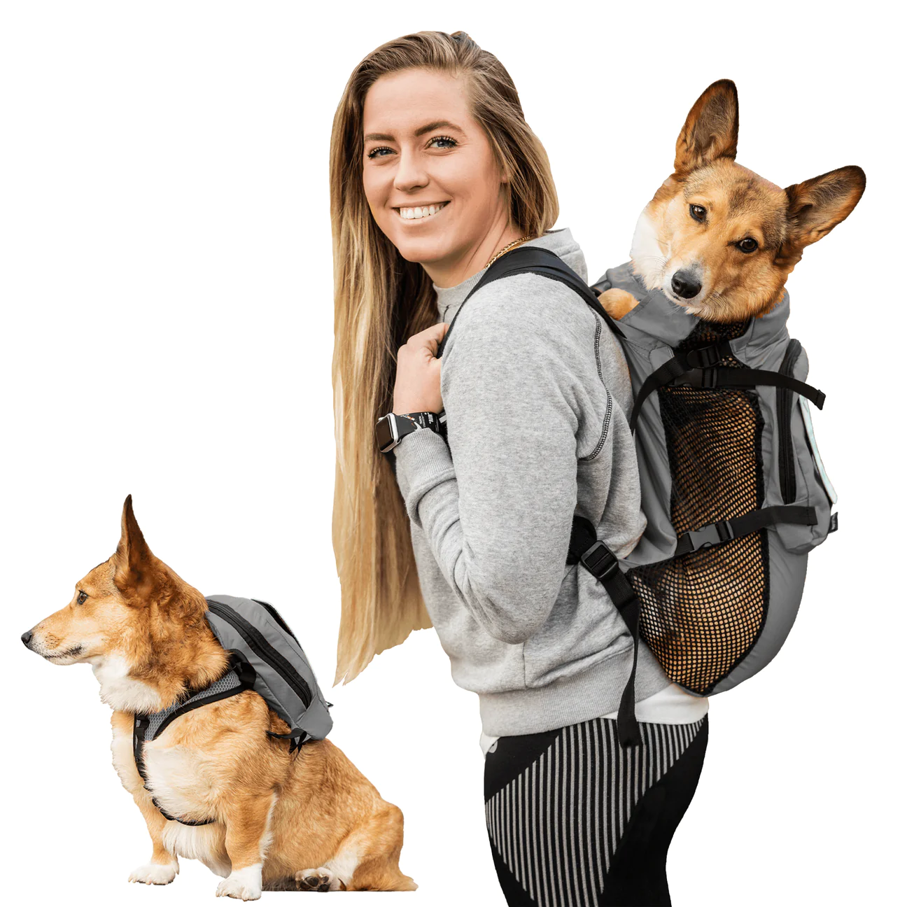Arnés para caminar y mochila de almacenamiento (K9 - hasta 13.6 kg)