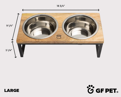 Wood & Metal Elevated Feeder