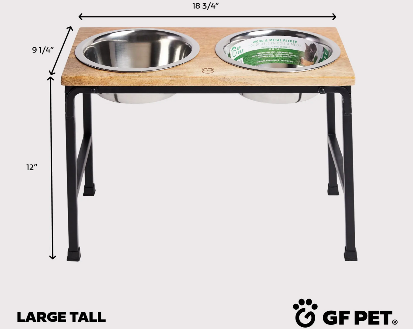 Wood & Metal Elevated Feeder