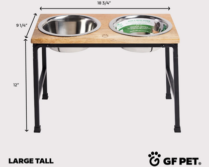 Wood & Metal Elevated Feeder