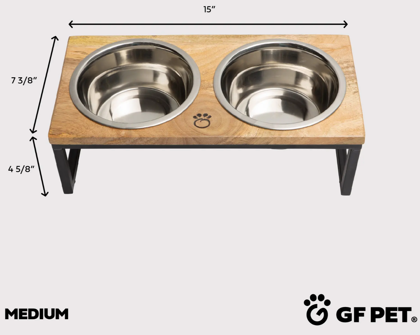 Wood & Metal Elevated Feeder