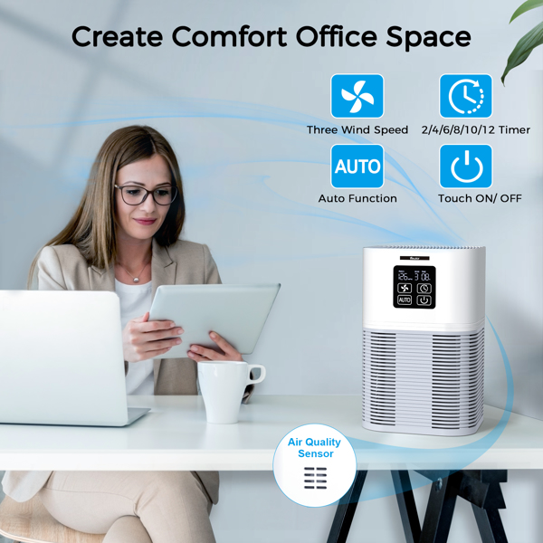 Purificador de aire y difusor de aromaterapia 2 en 1