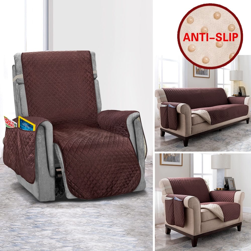 防滑防水沙发套 - 必备绗缝家具保护套