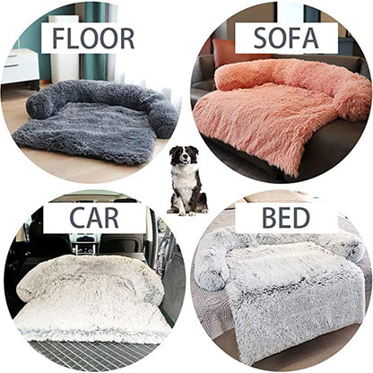 Ultra Calming Plush Dog Sofa Bed