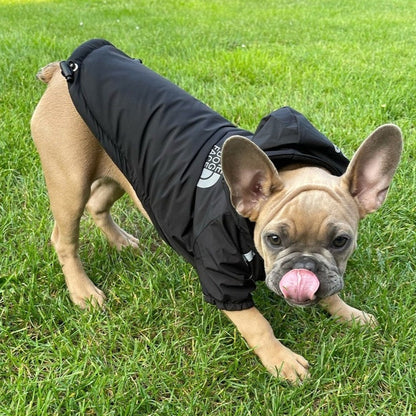 Chaqueta impermeable reflectante con capucha y antiansiedad Pupreme X Dog Face